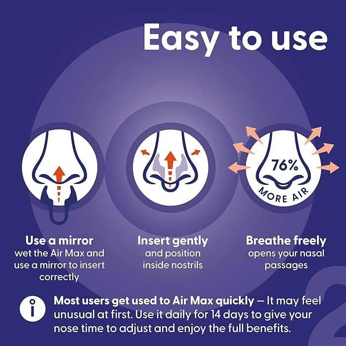 Airmax Unisex Classic Nasal Dilators Two-Pack - Anti Snoring Device for Men and Woman - Improves Airflow - Orange - Medium - Image 5