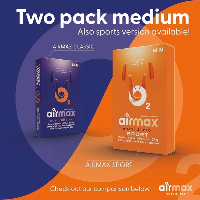 Airmax Unisex Classic Nasal Dilators Two-Pack - Anti Snoring Device for Men and Woman - Improves Airflow - Orange - Medium - Image 9