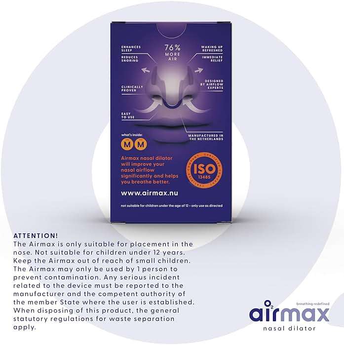 Airmax Unisex Classic Nasal Dilators Two-Pack - Anti Snoring Device for Men and Woman - Improves Airflow - Orange - Medium - Image 10