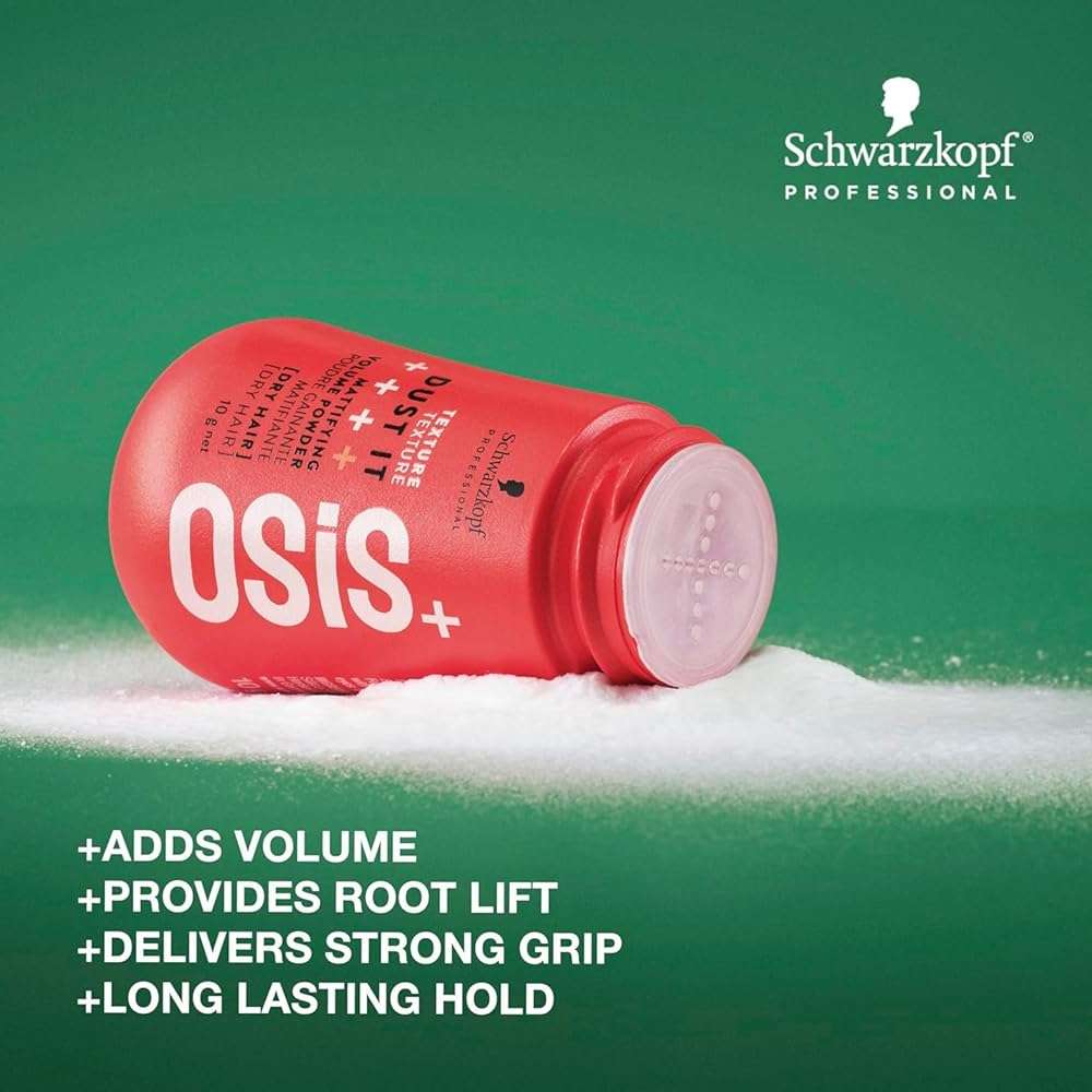OSiS+ Dust It - Mattifying and Texturizing Volume Powder – Long-Lasting Hold, Strong Control and Separation for Different Hair Styles - Image 3