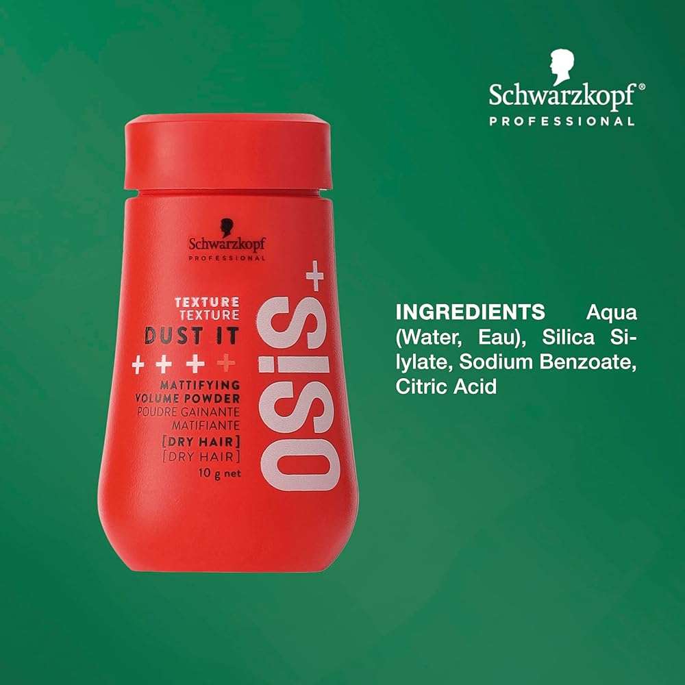 OSiS+ Dust It - Mattifying and Texturizing Volume Powder – Long-Lasting Hold, Strong Control and Separation for Different Hair Styles - Image 5