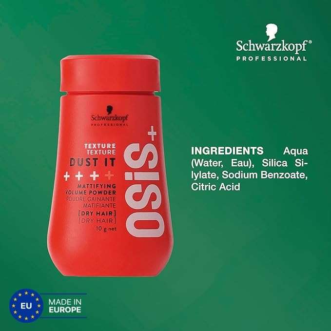 OSiS+ Dust It - Mattifying and Texturizing Volume Powder – Long-Lasting Hold, Strong Control and Separation for Different Hair Styles - Image 7