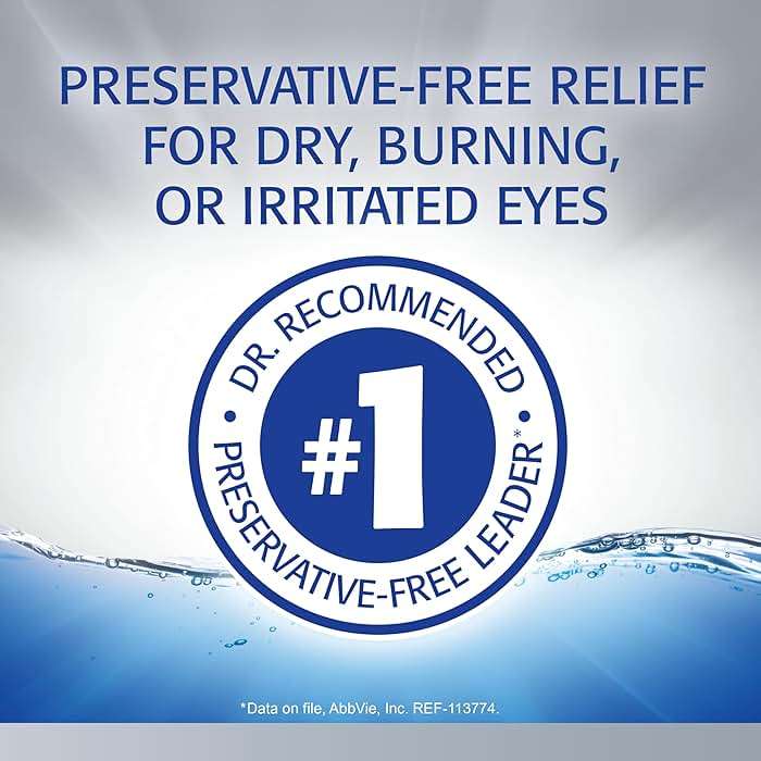 REFRESH OPTIVE ADVANCED PF Lubricant Eye Drops Preservative-Free Artificial Tears, 0.01 fl oz (0.4 mL), 30 Single-Use Containers - Image 2