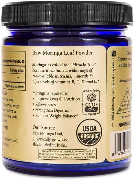 Sun Potion Organic Moringa Leaf Powder | Moringa Oleifera Green Superfood | Nutrient-Dense Plant-Based Powder for Smoothies, Tea & Recipes | Non-GMO | Raw Vegan | 90g - Image 3