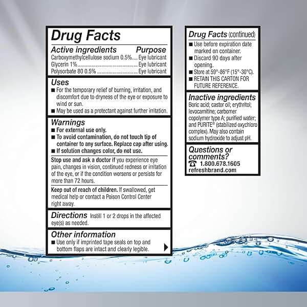 Refresh Optive Advanced Lubricant Eye Drops For Dry Eyes, 0.33 Fl Oz Sterile (2 Count) - Image 7