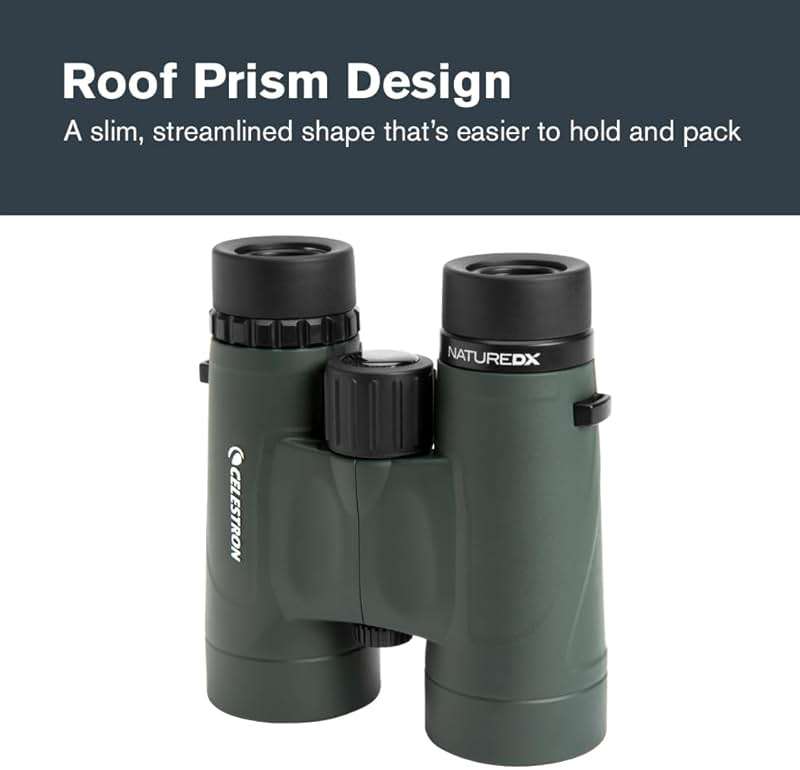 Celestron - Nature DX 8x42 Binoculars – Ideal for Birding and Outdoors – 42mm Objective Lenses – Wide 7.4° Field of View – BaK-4 Prisms – Fully Multi-Coated – Waterproof and Fogproof - Image 7