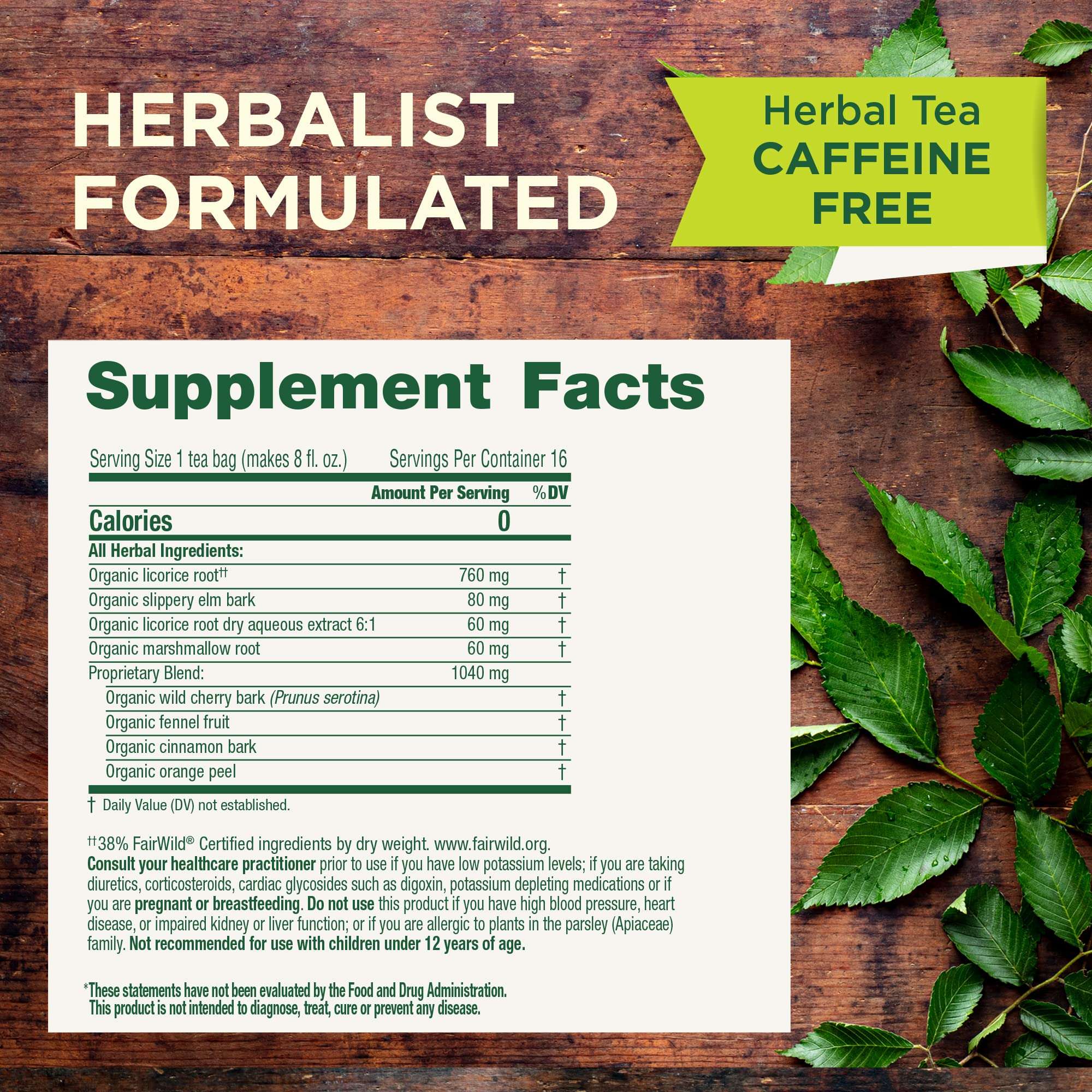 Traditional Medicinals Organic, Throat Coat Tea, Original with Slippery Elm - Supports Throat Health - Kosher, Non-GMO, Caffeine-Free, Compostable - 16 Tea Bags - Image 3