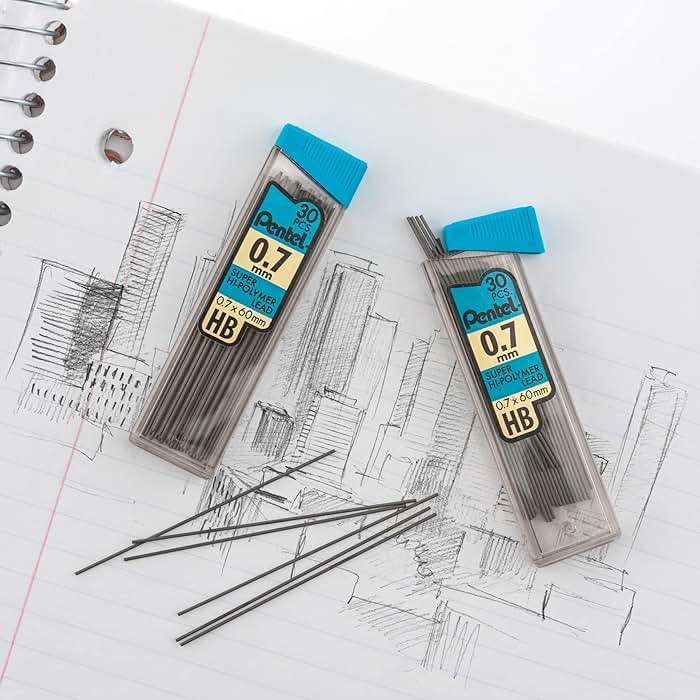 Pentel Super Hi-Polymer Leads (PENC27HB) - Image 2