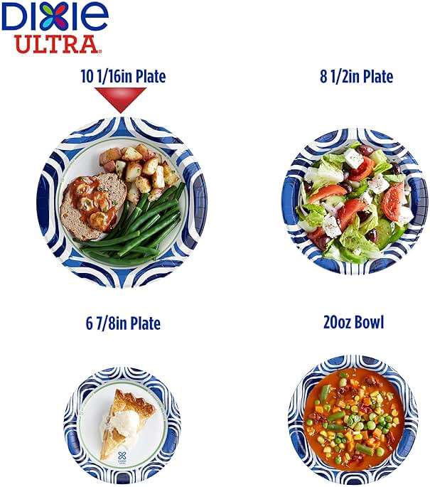 Dixie Ultra, Large Paper Plates, 10 Inch, 100 Count, 3X Stronger*, Heavy Duty, Microwave-Safe, Soak-Proof, Cut Resistant, Disposable Plates For Heavy, Messy Meals - Image 2