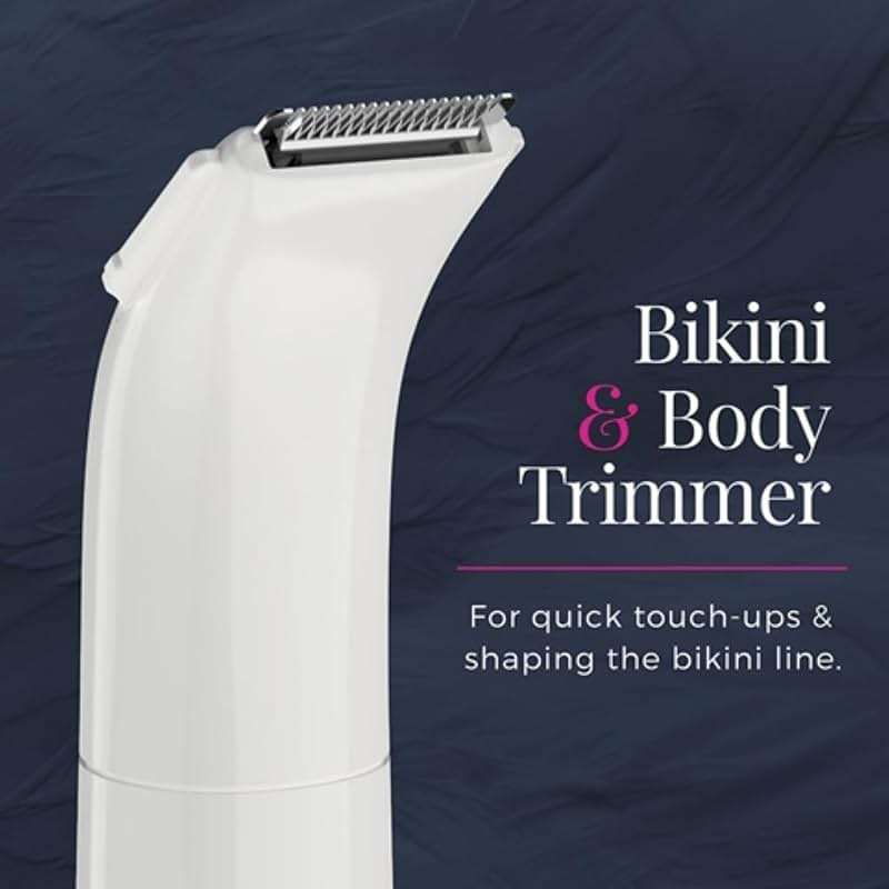 Remington Smooth & Silky Body & Bikini Kit, Cordless bikini trimmer and shaver for women, Waterproof for grooming in the shower, White/Pink - Image 3