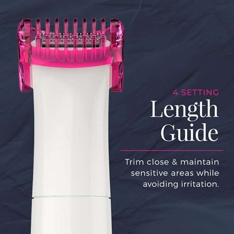 Remington Smooth & Silky Body & Bikini Kit, Cordless bikini trimmer and shaver for women, Waterproof for grooming in the shower, White/Pink - Image 6