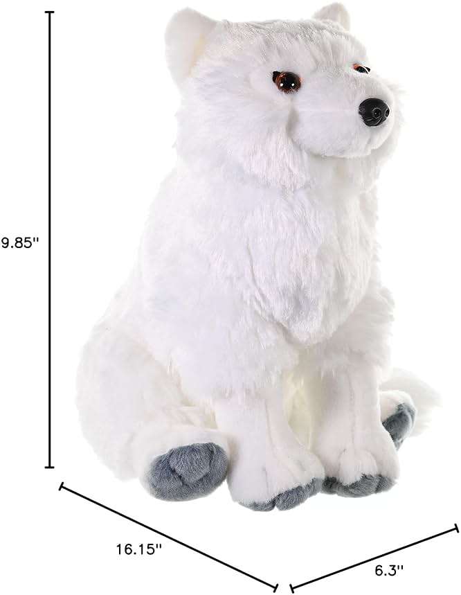 Wild Republic Arctic Fox Plush, Stuffed Animal, Plush Toy, Gifts for Kids, Cuddlekins 12 Inches - Image 2