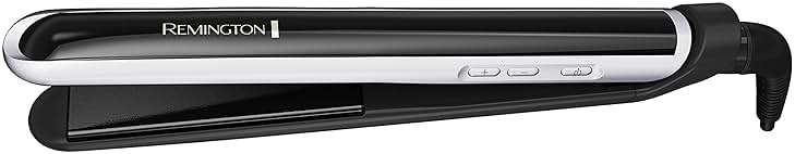 Remington Pearl Pro Ceramic Flat Iron Hair Straightener, 1-inch Floating Plates, Fast 30 Second Heat up, Black & White - Image 7