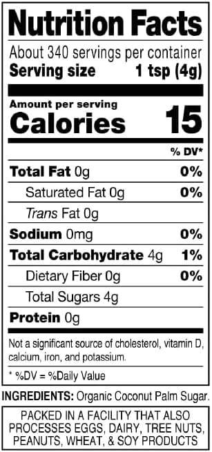 MADHAVA Organic Coconut Sugar 3 Lb. Bag (Pack of 1), Natural Sweetener, Sugar Alternative, Unrefined, Sugar for Coffee, Tea & Recipes, Vegan, Organic, Non GMO - Image 8
