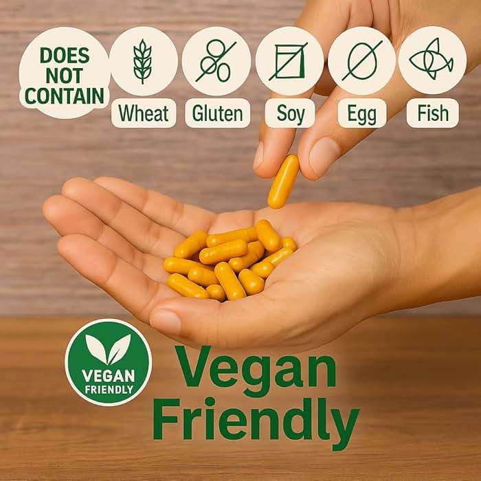 Me First Living Turmeric Curcumin 1000 mg 95% Curcuminoids, Bioperine 10 mg, 19x More Potent Than Others, Increased Absorption, Non-GMO, Organic Turmeric, Vegan, Gluten Free, 60 Capsules - Image 6