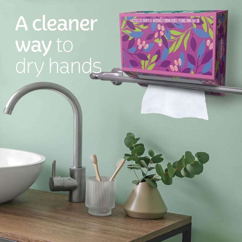 Kleenex Disposable Paper Hand Towels, 6 Boxes, 60 Tissues per Box (360 Total Tissues), Packaging May Vary - Image 4
