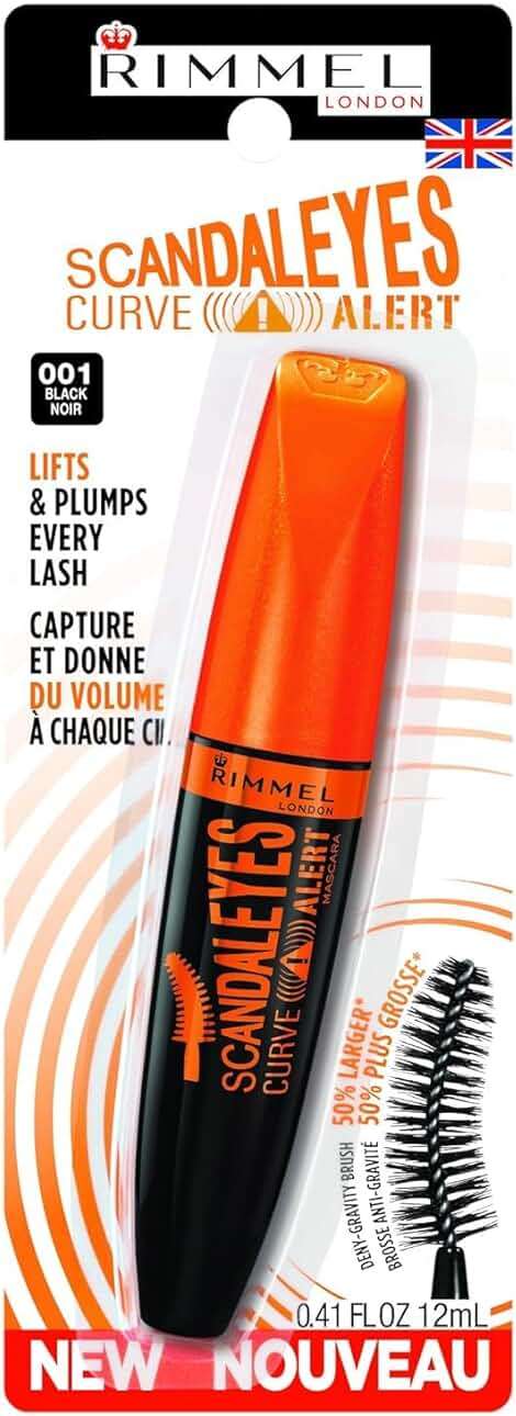 Rimmel London Scandaleyes Curve Alert Mascara, Volumizing, Curls, Plumps, 001, Black, 0.41oz - Image 5