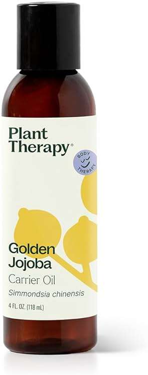 Plant Therapy Jojoba Golden Carrier Oil 4 oz 100% Pure, Cold-Pressed, Natural and GMO-free Moisturizer and Carrier Oil for Essential Oils - Image 1
