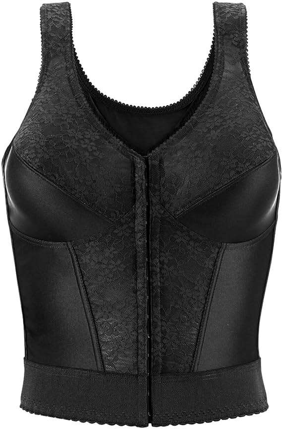 Exquisite Form 5107565 Fully Slimming Wireless Back & Posture Support Longline Bra with Front Closure & Lace - Image 2