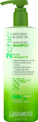 GIOVANNI 2chic Ultra-Moist Shampoo - Avocado & Olive Oil, Creamy Hydration Formula, Enriched with Aloe Vera, Shea Butter, Botanical Extracts, No Parabens, Color Safe - 24 oz - Image 2