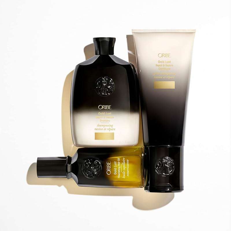 Oribe Gold Lust Nourishing Hair Oil - For Color-Treated, Dry & Damaged Hair - Repairs & Prevents Damage - Smooths Frizz, Adds Shine & Provides Heat Protection - For All Hair Types - 3.4 oz - Image 5