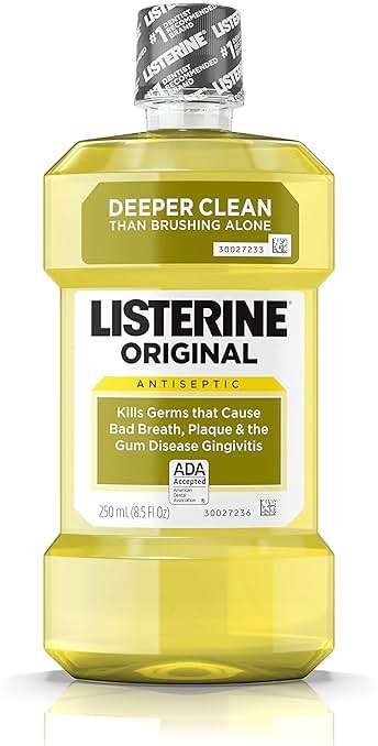 Listerine Antiseptic Adult Mouthwash - Original, 250 ML (Pack of 12) - Image 1