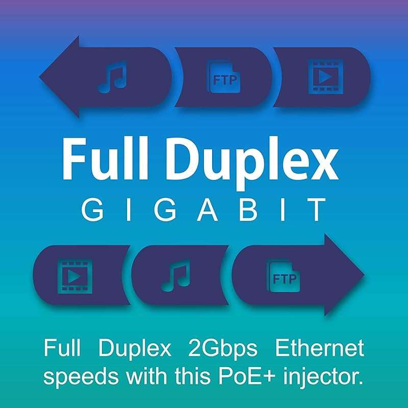 TRENDnet Gigabit Power Over Ethernet Plus Injector, PoE+ (30W) Power Network Distances Up to 100M (328 ft.), Metal Housing, Black, TPE-115GI (Pack of 1) - Image 4