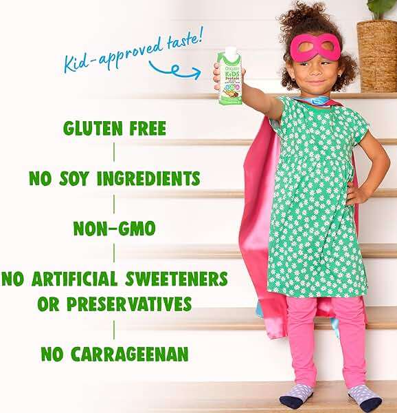 Orgain Organic Kids Nutritional Dairy Protein Shakes, Chocolate, Healthy Kids Snacks, 8g Grass-Fed Protein, 3g Fiber, 22 Vitamins & Minerals, No Soy Ingredients, Non-GMO, 8.25 Fl Oz, Pack of 12 - Image 5