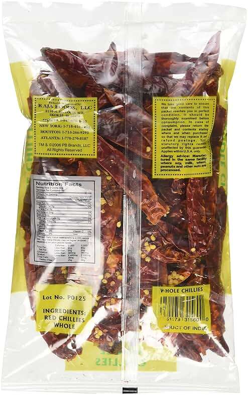 Swad Whole Red Dried Chillies 3.5oz., 100 Grams/ Indian Groceries - Image 4