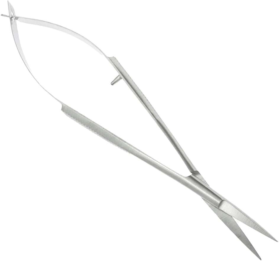 SE 4-1/2" Curved Iris Scissors with Spring - SP46C - Image 1