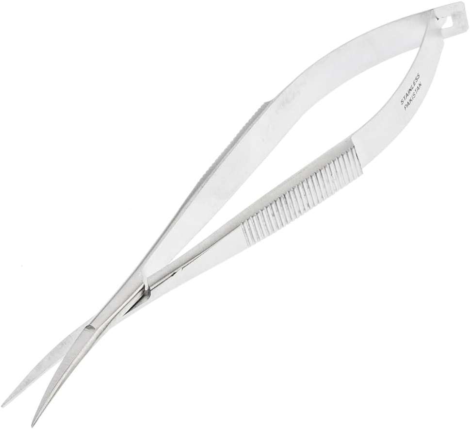 SE 4-1/2" Curved Iris Scissors with Spring - SP46C - Image 7