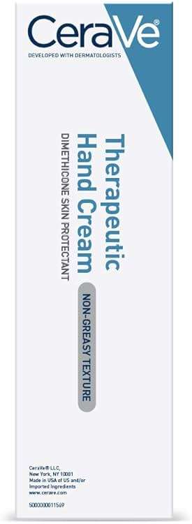 CeraVe Therapeutic Hand Cream for Dry Cracked Hands With Hyaluronic Acid and Niacinamide, Fragrance Free 3 Ounce - Image 10