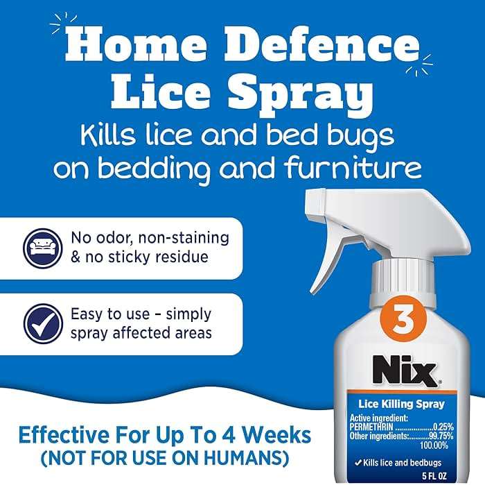Nix Complete Lice Treatment Kit for Home and Hair, with Permethrin Crème Rinse, Combing Gel, Lice Comb, and Home Spray for Bedding and Furniture - Image 5