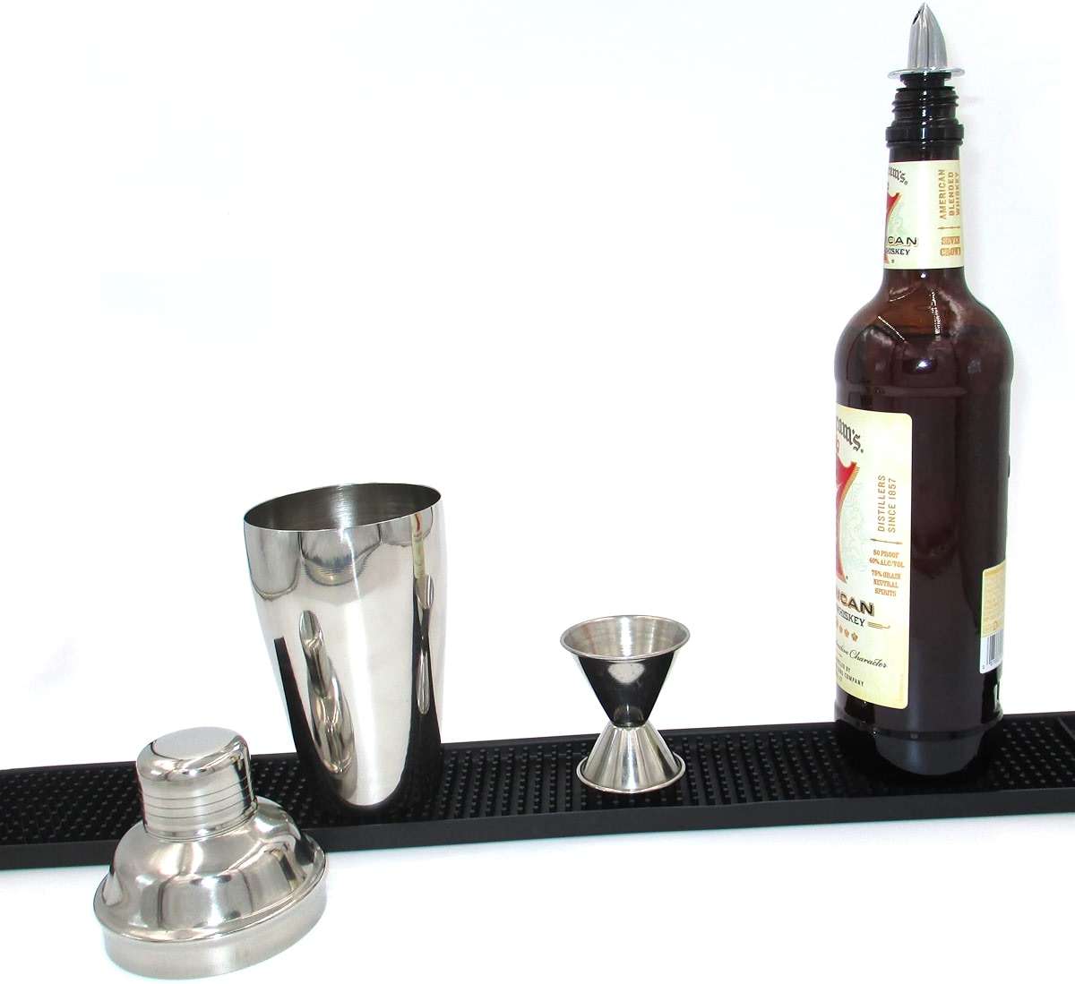 Spill-Stop 370-00 Chrome Plastic Pourer, Free-Pourer Style, Strong Molded Plastic with Soft Poly-Kork Fit, Durable Bar Liquor Bottle Pour Spout, Chrome Finish, Dozen Pack - Image 2