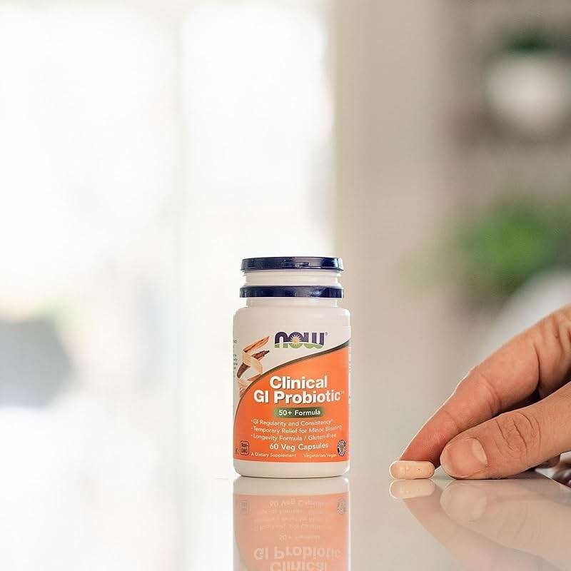 NOW Foods Supplements, Clinical GI Probiotic™, 50+ Formula, Strain Verified, 60 Veg Capsules - Image 6