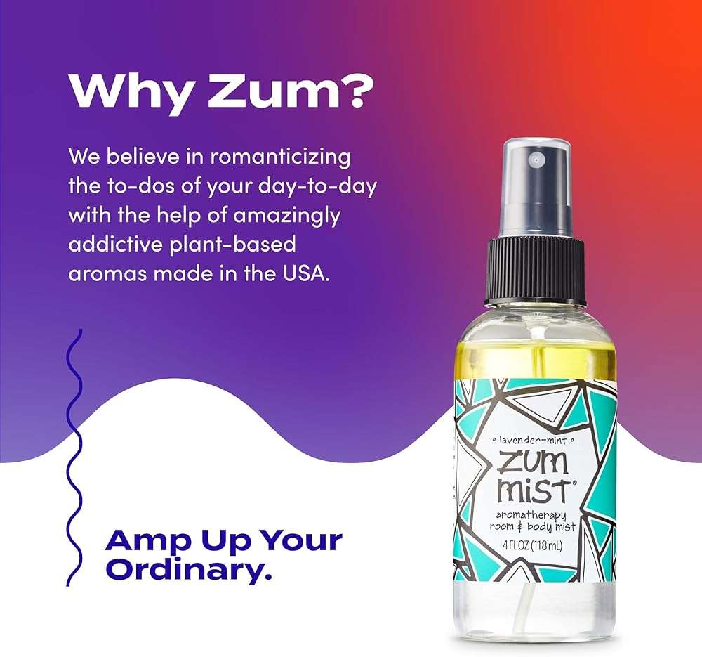 Indigo Wild Zum Mist Room & Body Spray - Aromatherapy Essential Oil Spray - Natural Body Mist & Room Spray - Lavender-Mint Scent - 4 fl oz - Image 6