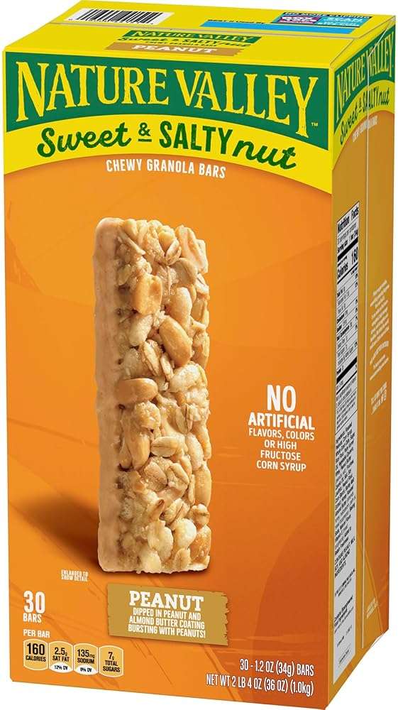 Nature Valley Sweet and Salty Granola Bars, Peanut, 30 Bars, 36 OZ - Image 4