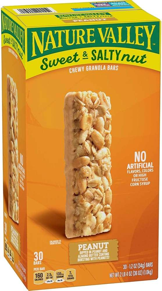 Nature Valley Sweet and Salty Granola Bars, Peanut, 30 Bars, 36 OZ - Image 5