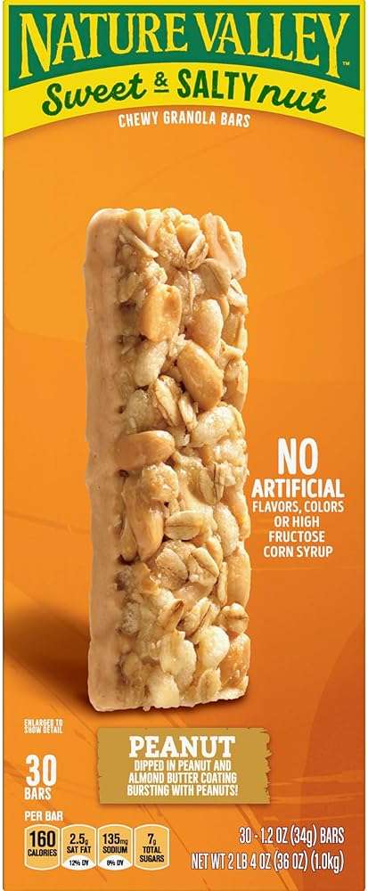 Nature Valley Sweet and Salty Granola Bars, Peanut, 30 Bars, 36 OZ - Image 6