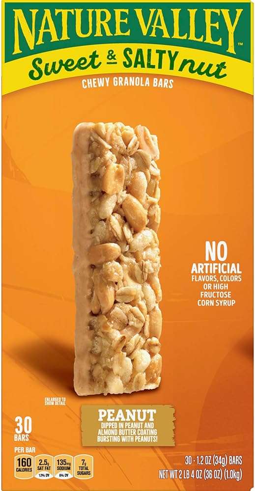 Nature Valley Sweet and Salty Granola Bars, Peanut, 30 Bars, 36 OZ - Image 7