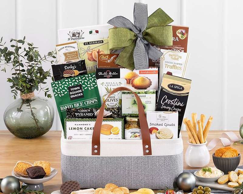 Wine Country Gift Baskets The Connoisseur Gourmet Gift Basket Food Gift Basket for Families College Students Appreciation Thank You Congratulations Get Well Soon Care Package - Image 2