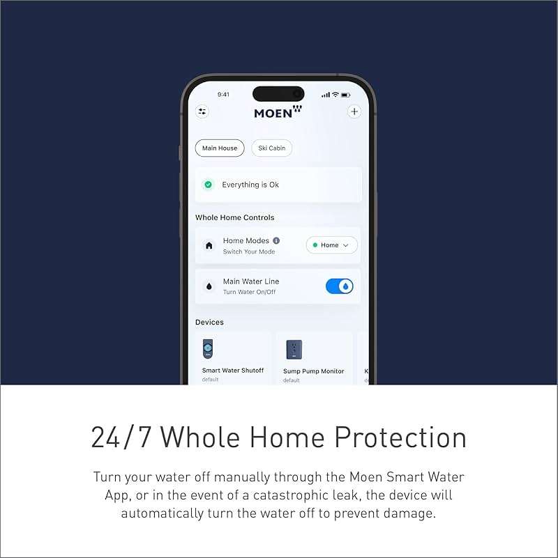 Moen Flo 3/4-inch Smart Water Shut Off Valve, Smart Home Water Monitor Leak Detector, Wifi Connected, App Enabled Flow Meter and Shutoff, 900-001 - Image 11