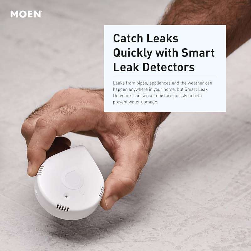 Moen Flo 3/4-inch Smart Water Shut Off Valve, Smart Home Water Monitor Leak Detector, Wifi Connected, App Enabled Flow Meter and Shutoff, 900-001 - Image 16