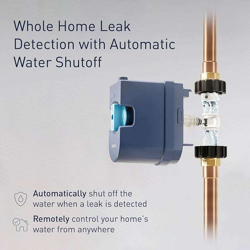 Moen Flo 3/4-inch Smart Water Shut Off Valve, Smart Home Water Monitor Leak Detector, Wifi Connected, App Enabled Flow Meter and Shutoff, 900-001 - Image 4