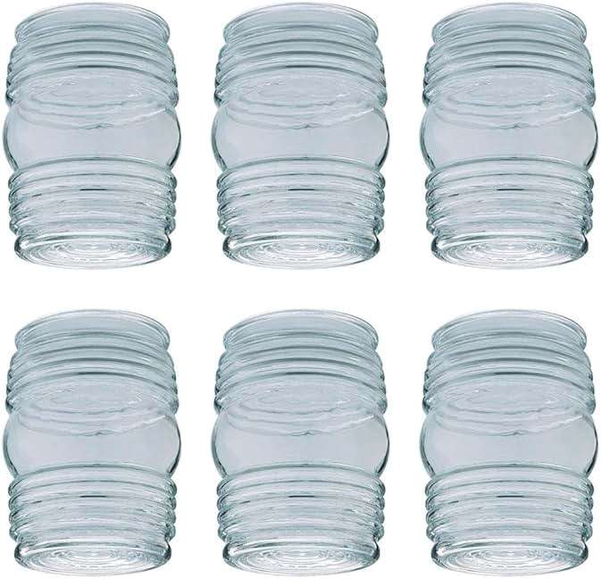Westinghouse Jelly Jar Clear Glass Lamp Shade 6 pk - Image 1