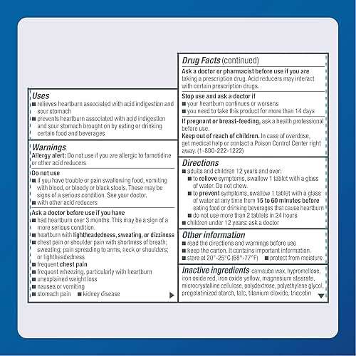 MAJOR Original Strength Heartburn Relief - Famotidine Tablets, 10 mg - Acid Reducer - 30 Tablets - Image 5