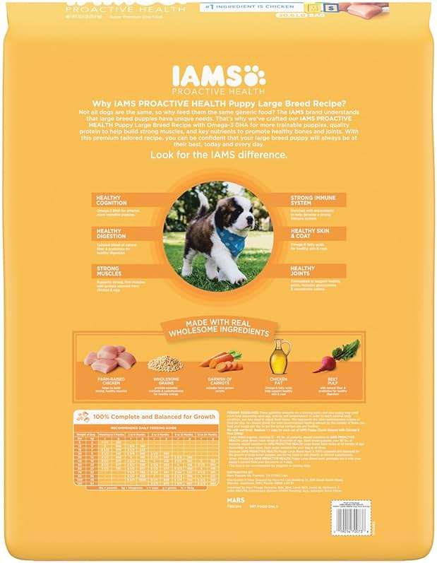IAMS Proactive Health Puppy Food, Large Breed Premium Puppy Food for Large Dogs, 30.6 Lb. Bag - Image 2
