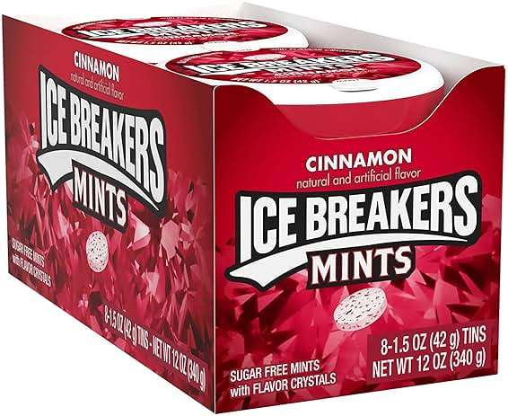 Ice Breakers Cinnamon Sugar Free Mints Tins, 1.5 oz (8 Count) - Image 3