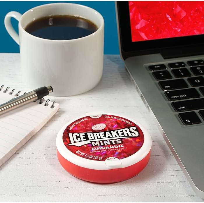 Ice Breakers Cinnamon Sugar Free Mints Tins, 1.5 oz (8 Count) - Image 6