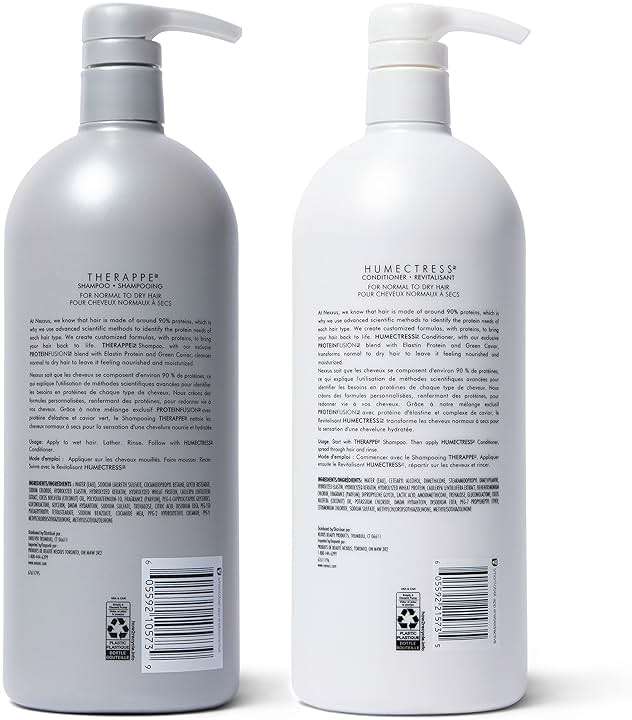 Nexxus Shampoo and Conditioner Therappe Humectress 2 Count for Dry Hair Silicone-Free, Moisturizing Caviar Complex and Elastin Protein for thicker and stronger hair 33.8 oz - Image 2